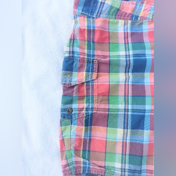 POLO Ralph Lauren Preppy Plaid Yellow Embroidery Pony Swim Trunks Shorts M 34 - Picture 5 of 11